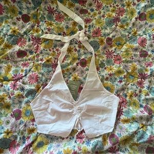 H&M white halter top !